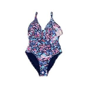 Stella Parker Collection One Piece Size Small Swimsuit Blue NWT
